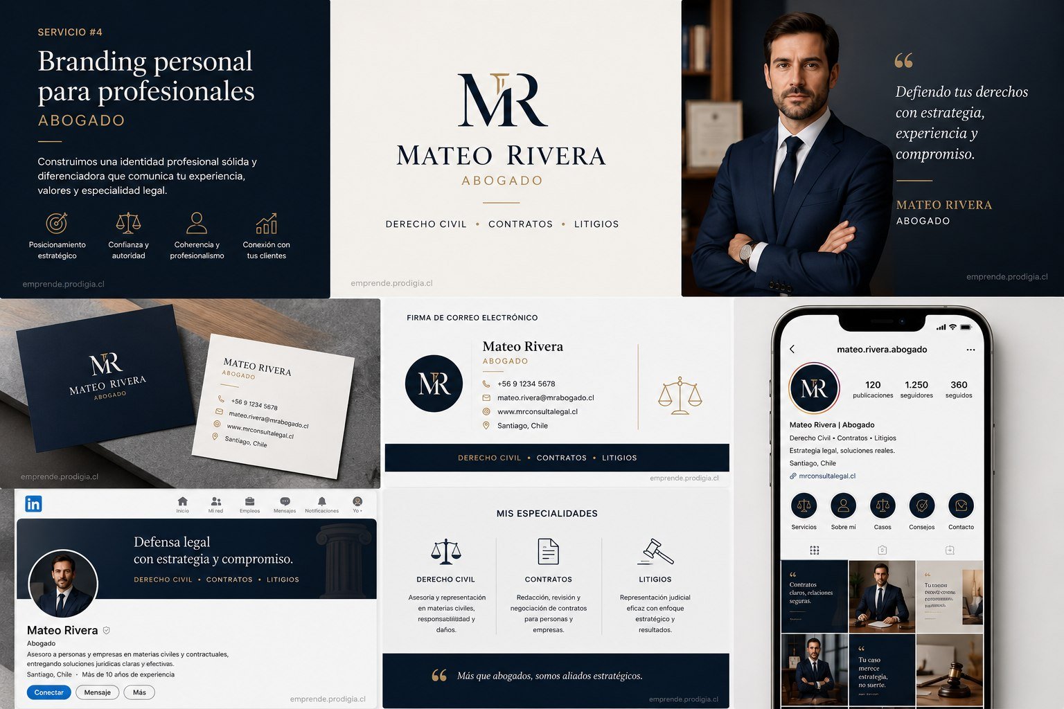 Marca personal profesional para Mateo Rivera abogado